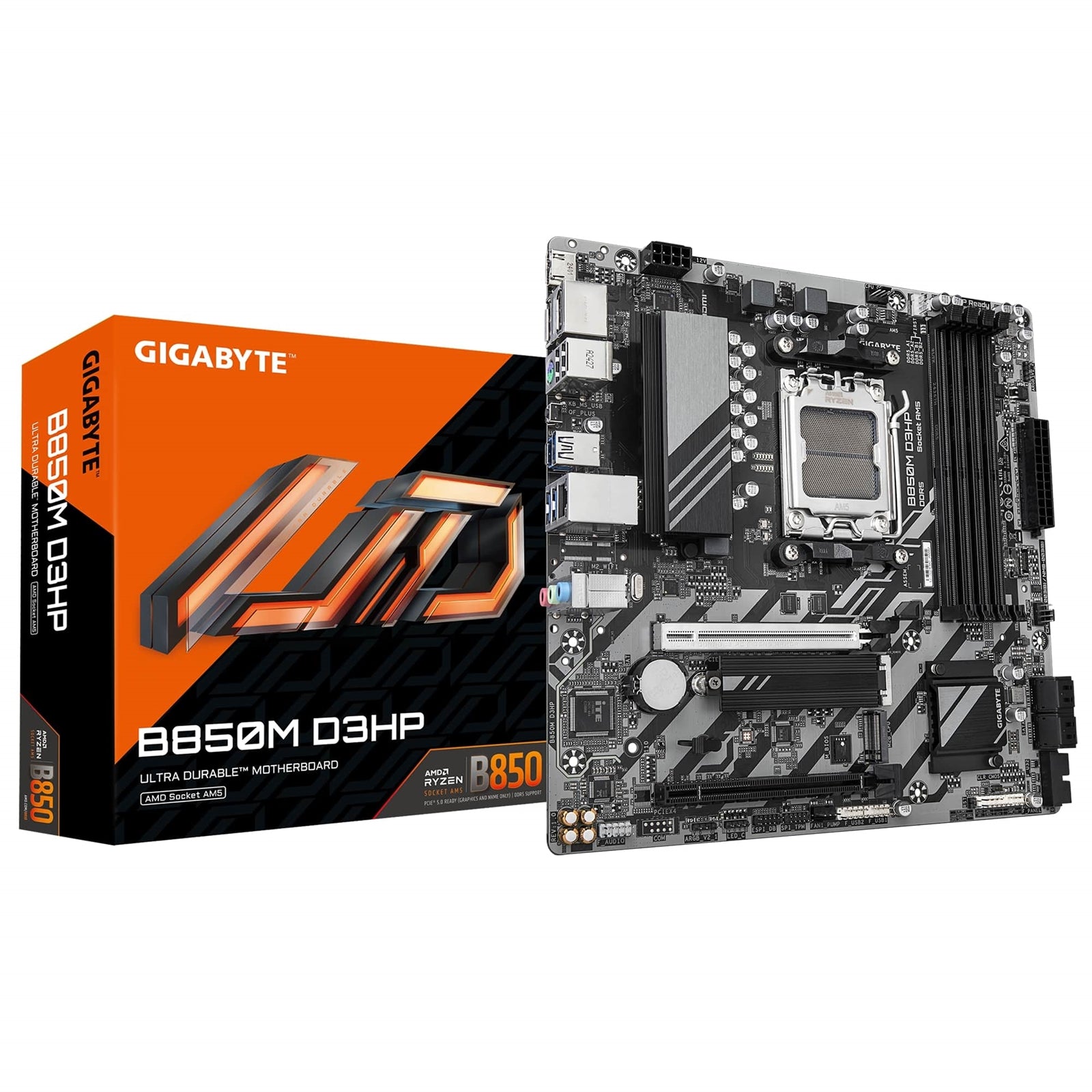 Gigabyte B850M D3HP AM5 Micro-ATX Motherboard - DDR5 8200MT/s