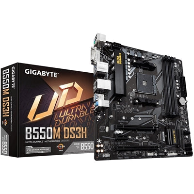 Gigabyte B550M DS3H AM4 Micro-ATX Motherboard PCIe 4.0 DDR4