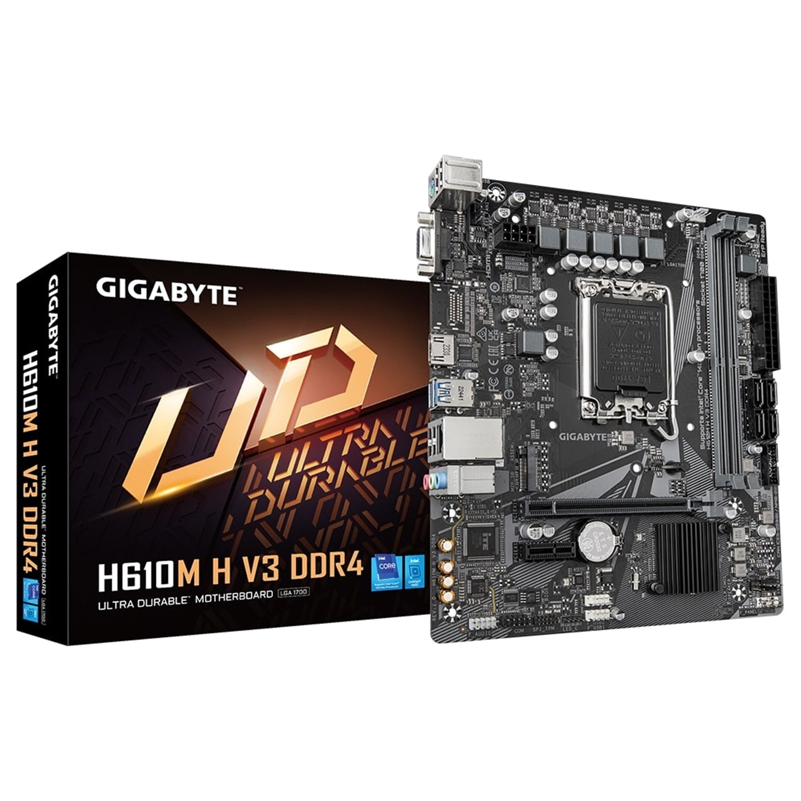 Gigabyte H610M H V3 DDR4 Micro-ATX LGA1700 Motherboard