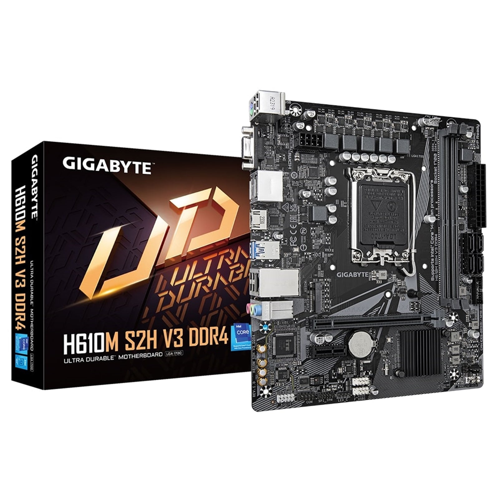 Gigabyte H610M S2H V3 DDR4 Micro-ATX Motherboard LGA1700