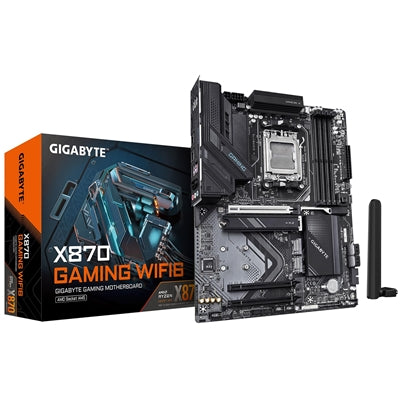 Gigabyte X870 GAMING WIFI6 AM5 ATX Motherboard - DDR5, USB4, PCIe 5.0