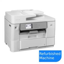 Brother MFC-J6959DW A3 multifunction inkjet printer, refurbished, compact design, with touchscreen control panel.