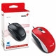 Genius DX-110 Wired Optical Mouse Red - 1000 DPI USB 3-Button
