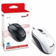 Genius DX-110 USB Wired Optical Mouse - 1000 DPI, White, Ambidextrous