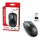 Genius DX-120 USB-C Wired Optical Mouse - 1200 DPI, Black