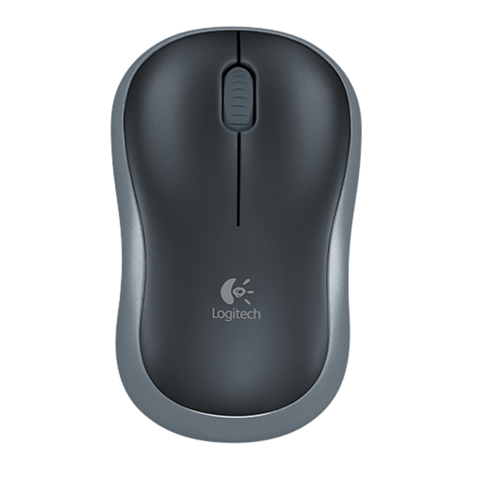 Logitech M185 Wireless Mouse - Optical, 12-Month Battery, Black