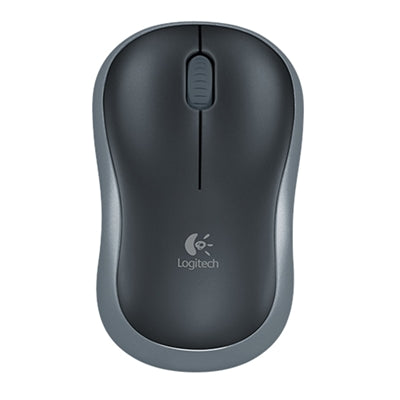 Logitech M185 Wireless Mouse - Optical, 12-Month Battery, Black
