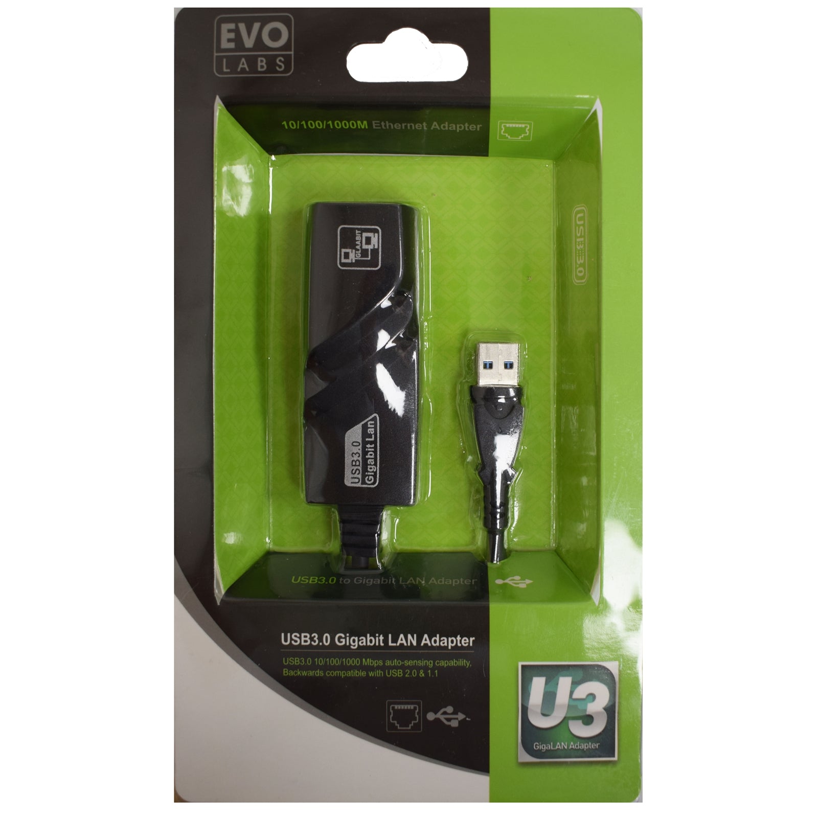 USB 3.0 Gigabit Ethernet Adapter - 1000Mbps RJ45 Network Converter
