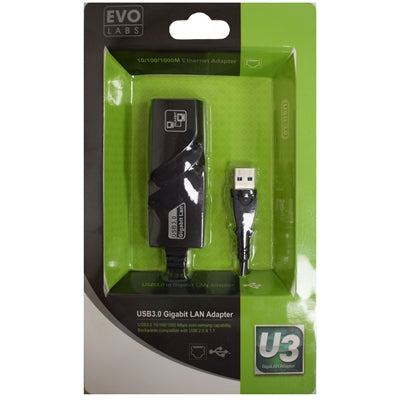 USB 3.0 Gigabit Ethernet Adapter - 1000Mbps RJ45 Network Converter