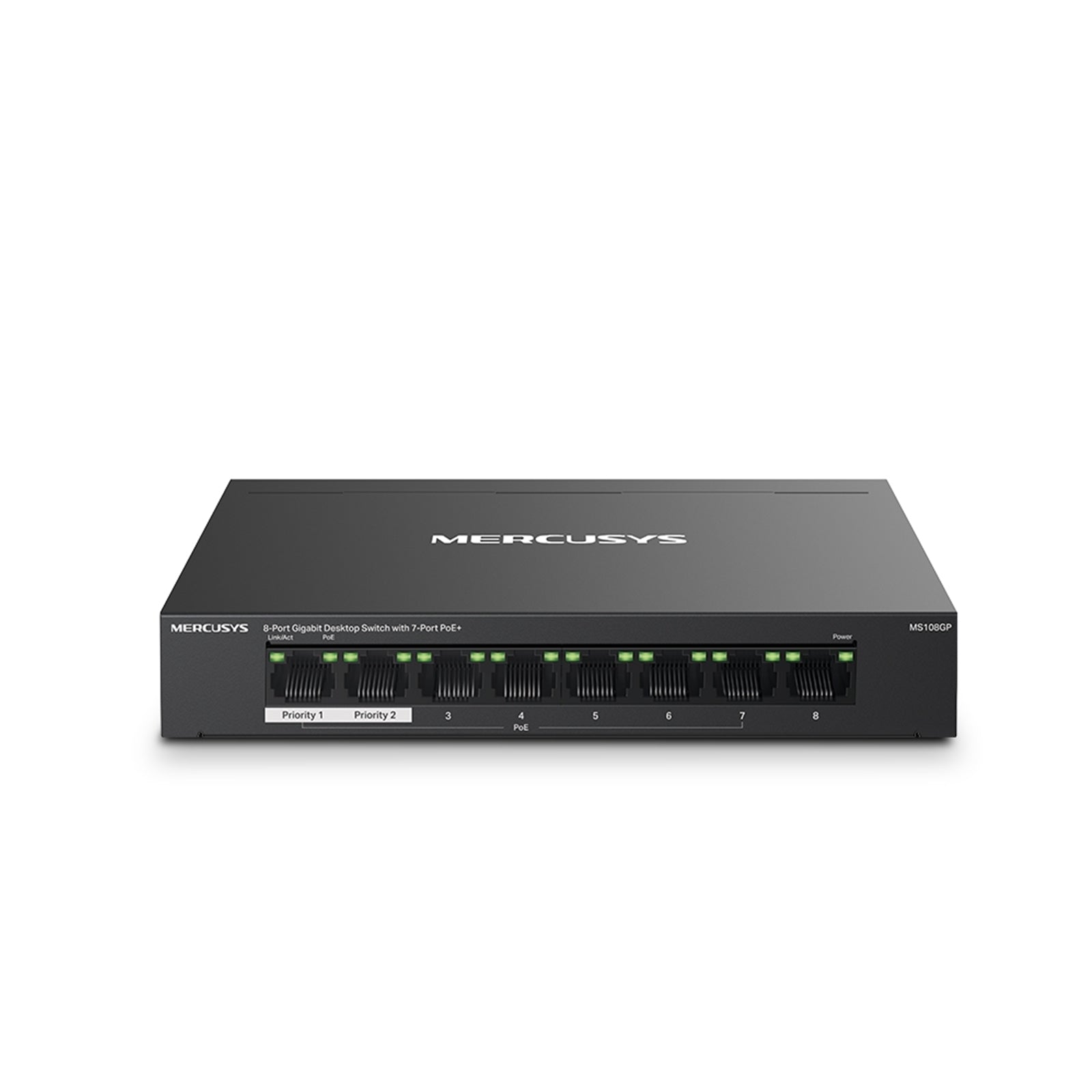 Mercusys MS108GP 8-Port Gigabit PoE+ Switch 65W Metal Desktop