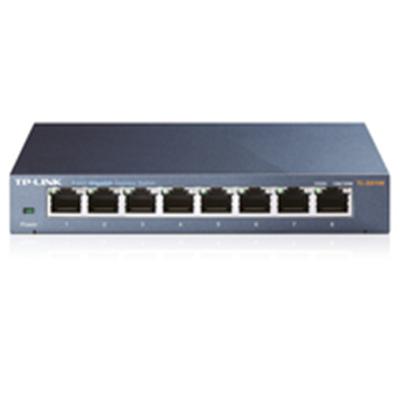 TP-Link TL-SG108 8-Port Gigabit Switch - Metal Unmanaged 1000Mbps