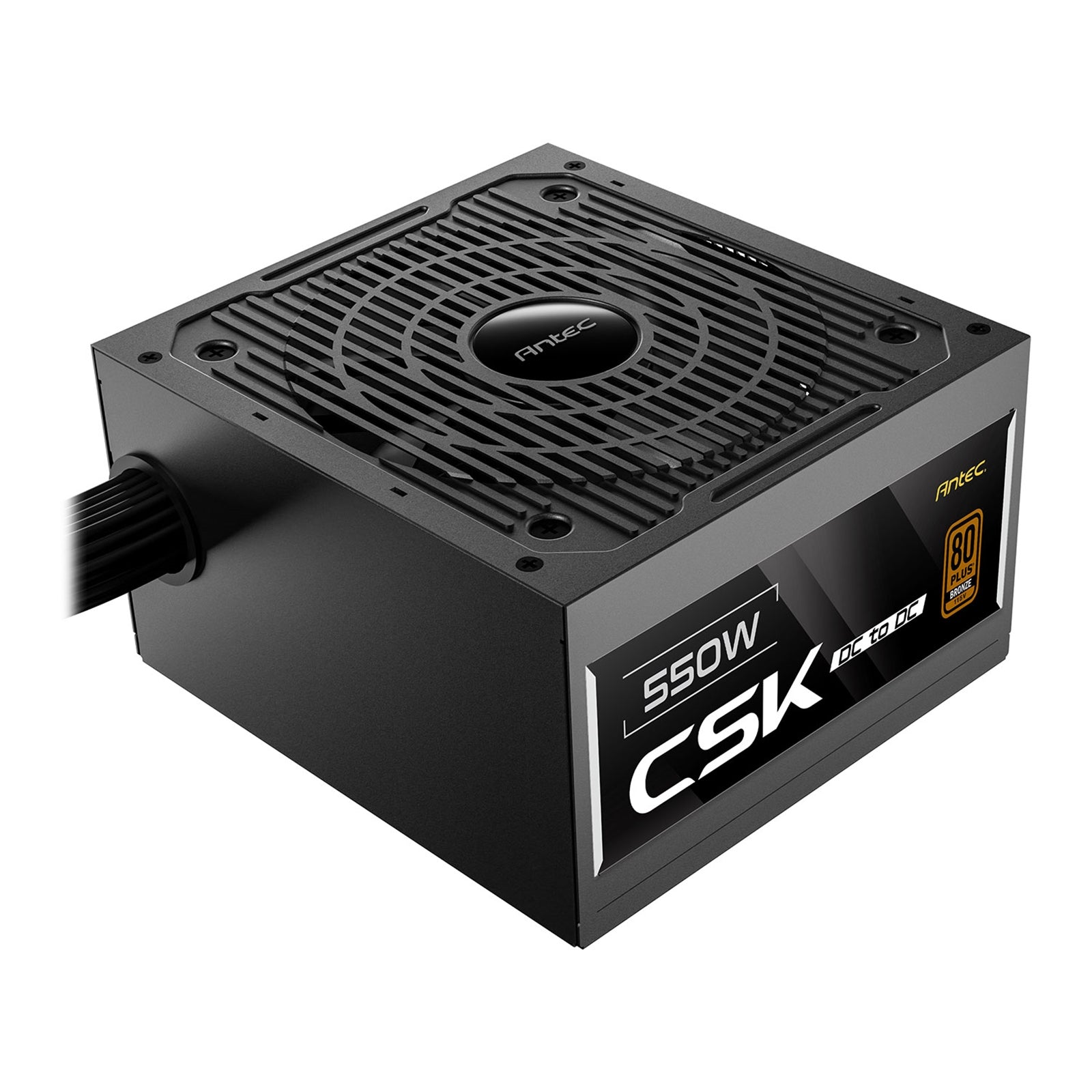 Antec CSK550DC 550W Bronze PSU - DC-to-DC, Non-Modular, UK Plug
