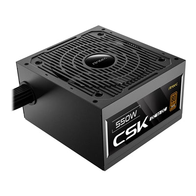 Antec CSK550DC 550W Bronze PSU - DC-to-DC, Non-Modular, UK Plug