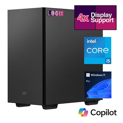 LOGIX CCTV PC - Intel i5, RTX 3060, 16GB DDR5, 500GB NVMe, 4 Monitor
