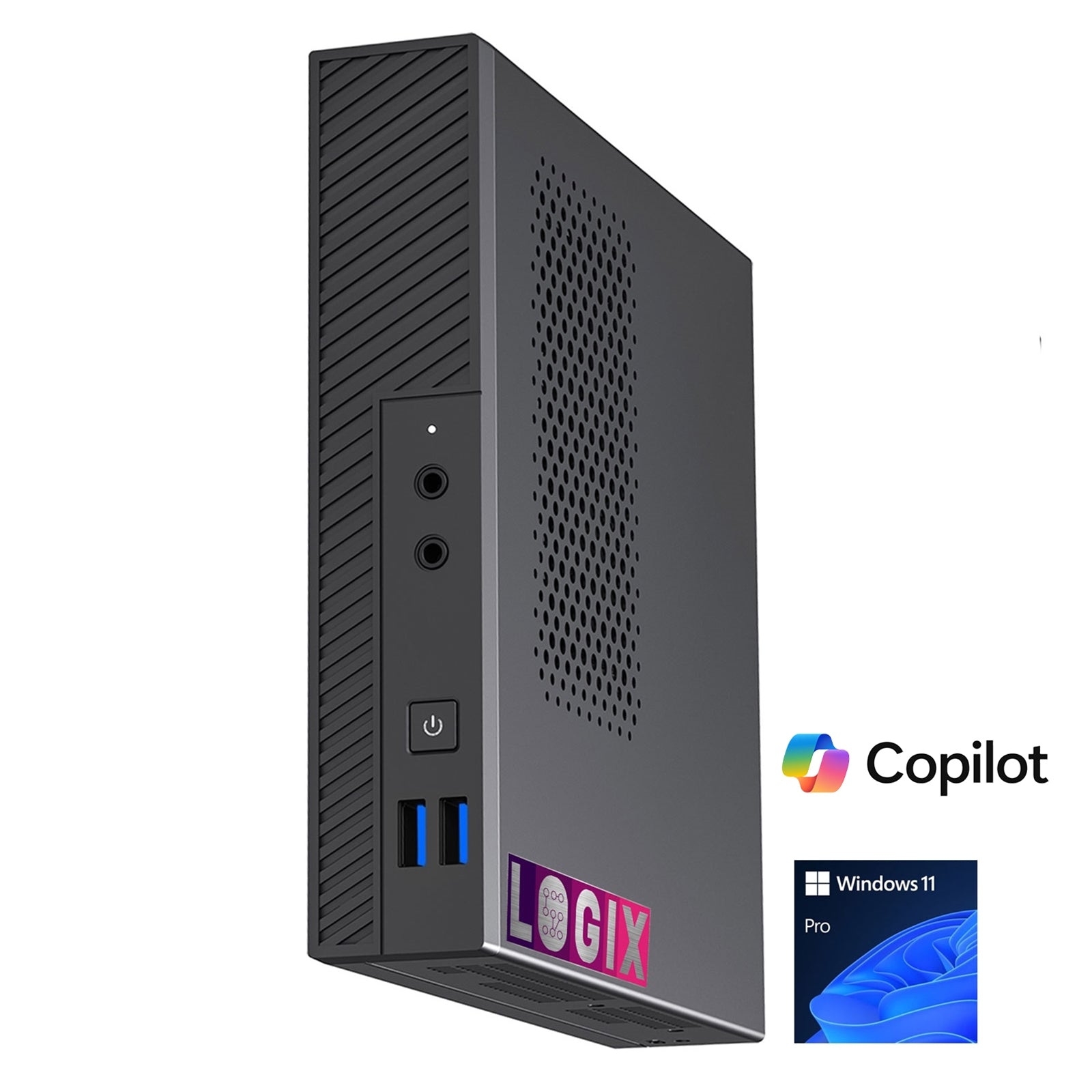 LOGIX 12th Gen Intel i5 Mini PC 8GB RAM 250GB NVMe Windows 11 Pro