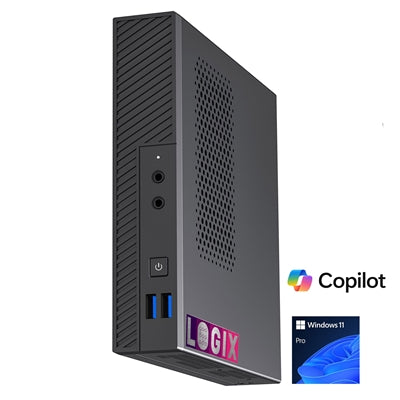 LOGIX 12th Gen Intel i5 Mini PC 8GB RAM 250GB NVMe Windows 11 Pro