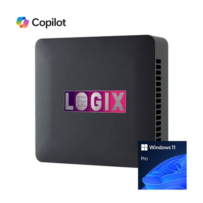 LOGIX Intel i5-1335U Mini PC 16GB RAM 500GB NVMe Windows 11 Pro