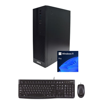 LOGIX Intel i3-14100 SFF Business PC | 8GB RAM, 500GB NVMe SSD, Win 11 Pro