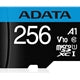 ADATA 256GB microSDXC memory card with UHS-I speed and A1 app performance class
