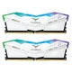 Team T-Force Delta RGB FF4D532G6200HC38ADC01 32GB 6200MHz DDR5 System Memory 2 x 16GB, White, CL38-38-38-78 1.25V