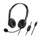 Genius HS-230U Headset with Mic, USB-C Connection, Plug and Play, Adjustable Headband and microphone with In-line Volume Control, Black