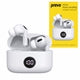 Prevo M10 Active Noise Cancelling TWS Earbuds, Bluetooth 5.3, Automatic Pairing, Touch Control Feature with Digital LED Display Wireless Charging Case, Android, IOS and Windows Compatible, White
