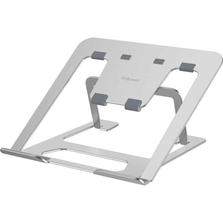 Fellowes Adjustable Laptop Riser Alumia Portable Laptop Stand Silver