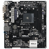 ASRock B450M-HDV R4.0 AM4 Micro-ATX Motherboard DDR4 64GB M.2 NVMe