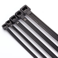 Evo Labs Black Cable Ties 150mm x 2.5mm Nylon 66 - 100 Pack