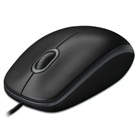 Logitech B100 Optical USB Mouse - 1000 DPI, 3-Button, Black