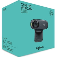Logitech C310 HD 720p Webcam - RightLight 2, USB-A, Black