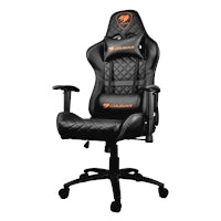 Cougar Armor One Gaming Chair - Steel Frame PVC Leather Black 120kg