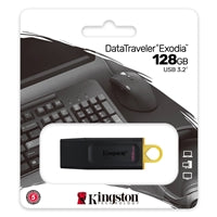 Kingston DataTraveler Exodia 128GB USB 3.2 Blk/Yellow USB Flash Drive