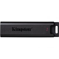 Kingston DTMAX 1TB USB-C drive with USB 3.2 Gen 2, featuring a sleek black design and 1000MB/s speed.