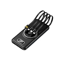 PREVO SP5002 10000mAh Wireless Power Bank Built-in Cables