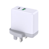Prevo QC72 65W Dual-Port USB-C Wall Charger - PD 3.0 & QC 3.0
