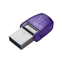 Kingston DataTraveler DTDUO3CG3/128GB 128GB MicroDuo USB OTG Flash Drive, 3C, USB-C and Type A