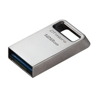 Kingston DTMC3G2/64GB 128GB DataTraveler Micro USB Flash Drive, USB 3.2, Metal Casing, Up to 200MB/s