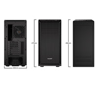 be quiet! Pure Base 600 Silent ATX Mid Tower Case - Black Steel