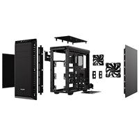 be quiet! Pure Base 600 Silent ATX Mid Tower Case - Black Steel