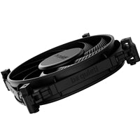 be quiet! Silent Wings 4 Black 120mm fan with optimized black blades and 3-pin connector, featuring dual mounting options