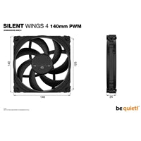 be quiet! Silent Wings 4 140mm PWM Fan - FDB, 6-Pole, 1100RPM