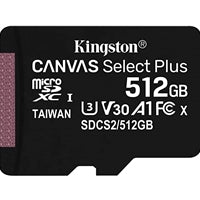 Kingston Canvas Select Plus SDCS2/512GB 512GB Micro SD UHS-I Flash Card