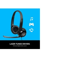 Logitech H390 USB Headset with Noise-Cancelling Mic