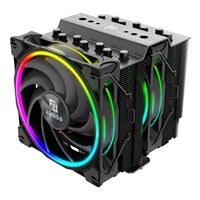 Akasa Soho H7 ARGB Dual Tower CPU Cooler - 7 Copper Heatpipes, 250W TDP