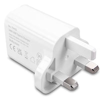 LINDY 18W USB-A Fast Charger White UK Plug Level 6 Efficiency