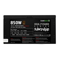 GameMax RPG Rampage 850W Fully Modular 80 Plus Bronze PSU - Black