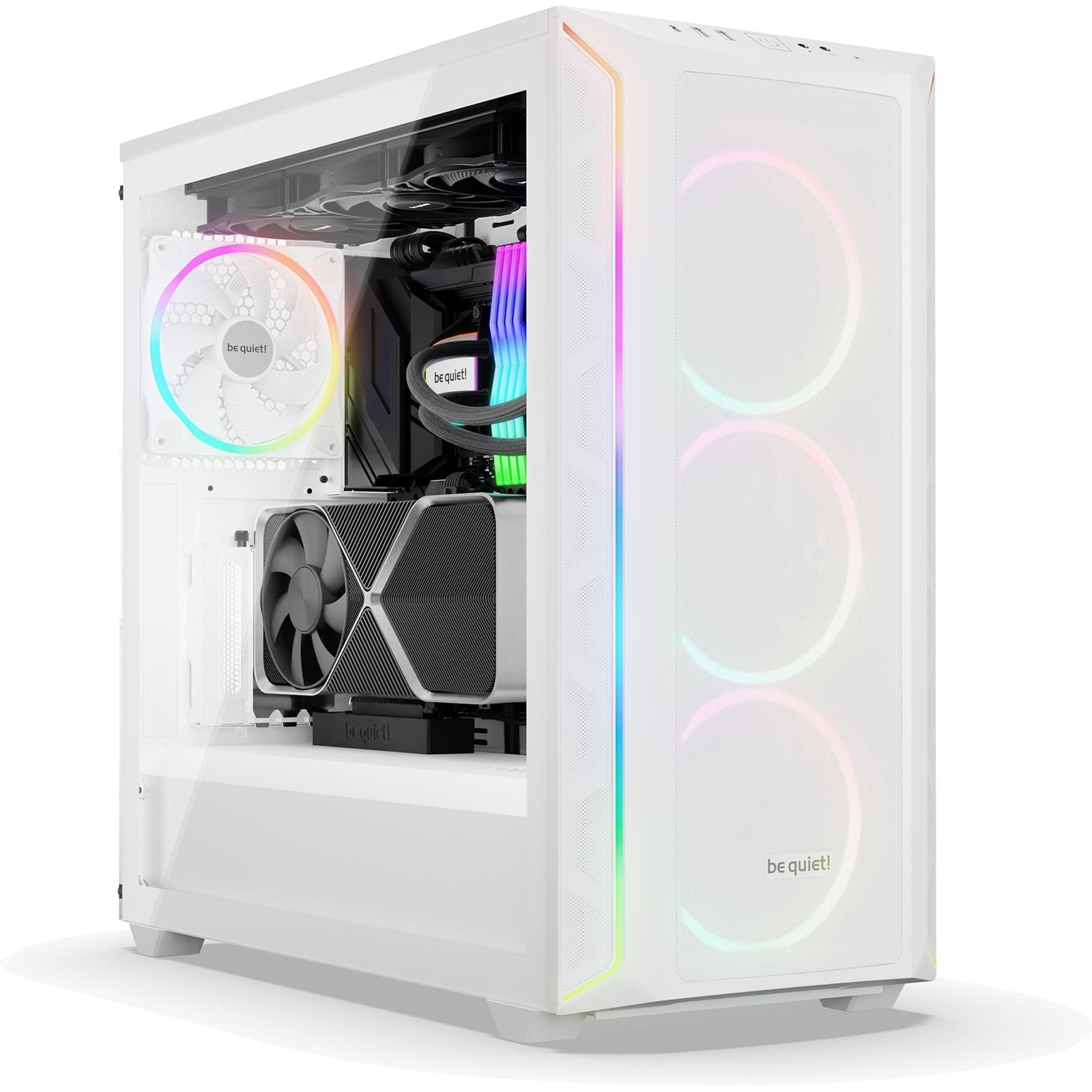 be quiet! Shadow Base 800 FX White E-ATX Mid Tower - 4x 140mm ARGB Fans