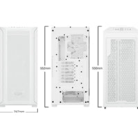 be quiet! Shadow Base 800 FX White E-ATX Mid Tower - 4x 140mm ARGB Fans