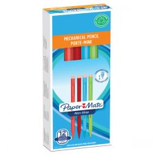 Paper Mate 1906125 Mechanical Pencil 0.7mm, HB 2 Assorted Neon Barrel Colours Box of 12